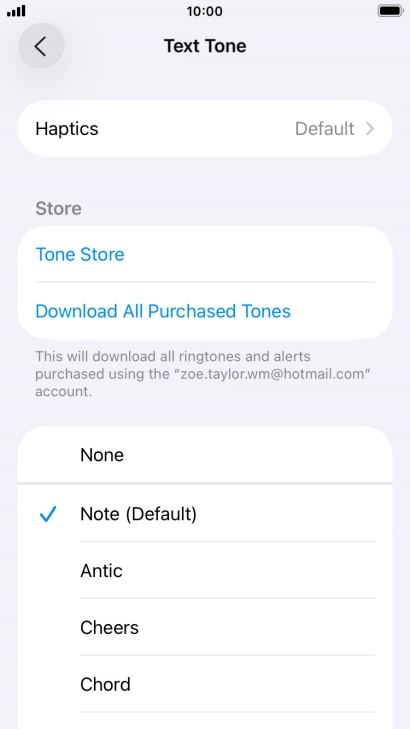 Press the required message tones to hear them.