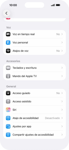 Pulsa una categoría bajo 