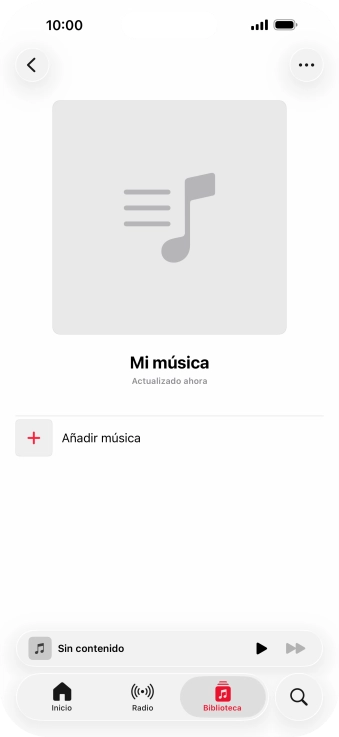 Pulsa Añadir música.