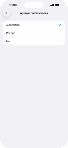 Pulsa el ajuste deseado.