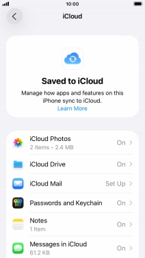 Press the required app.
