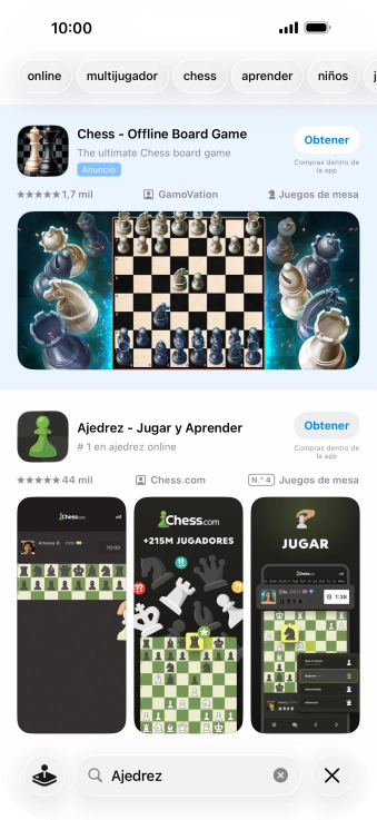 Pulsa la app deseada.