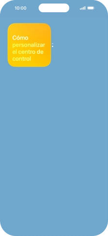 Pulsa el grupo de widgets deseado durante unos instantes.