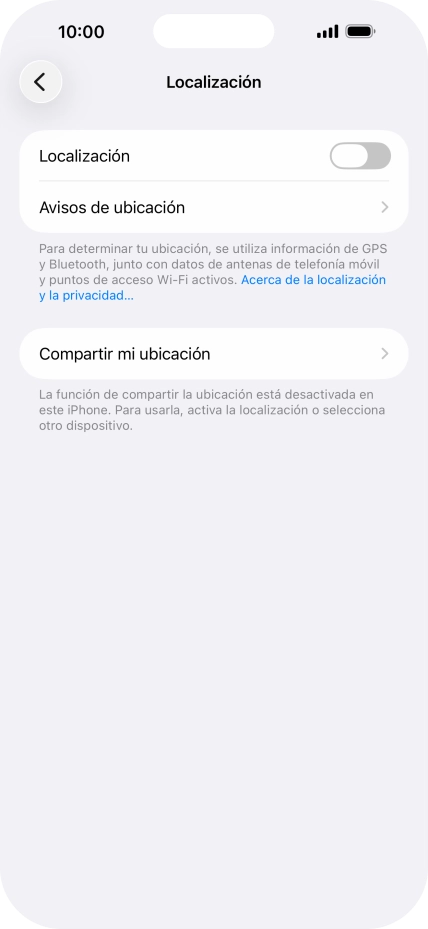 Pulsa el indicador junto a 
