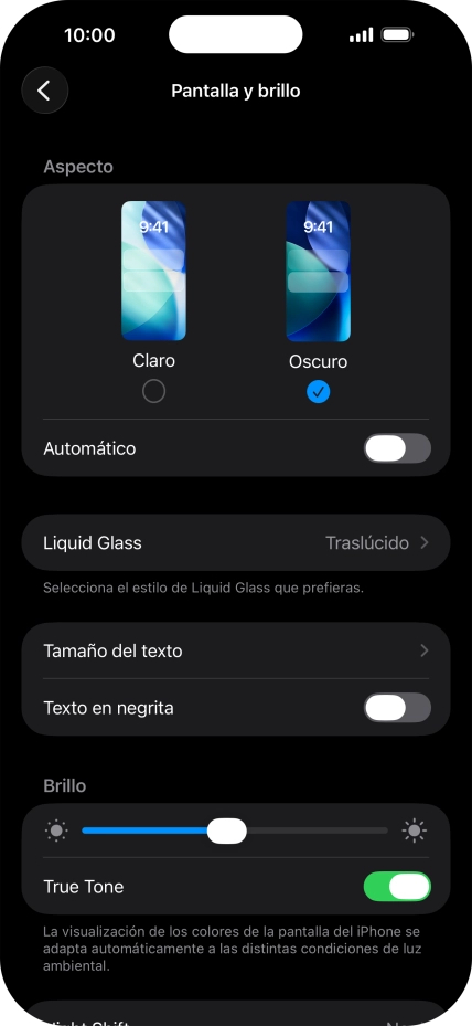 Pulsa el indicador junto a 