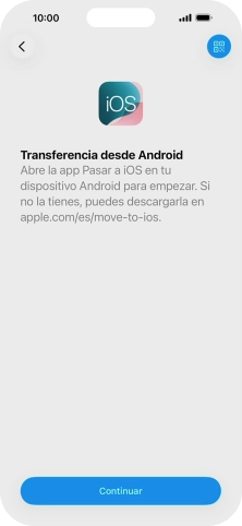 Para transferir contenido a tu teléfono, tienes que haber instalado la app 
