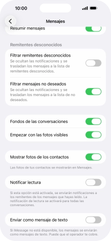 Pulsa el indicador junto a 