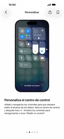 Desliza el dedo hacia arriba desde la parte inferior de la pantalla para terminar y volver a la pantalla de inicio.