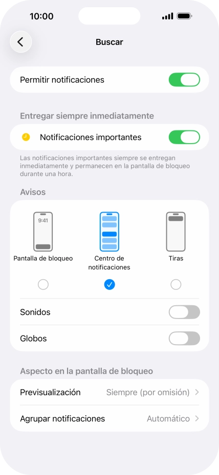 Pulsa el indicador junto a 