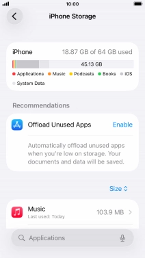 Press the required app.