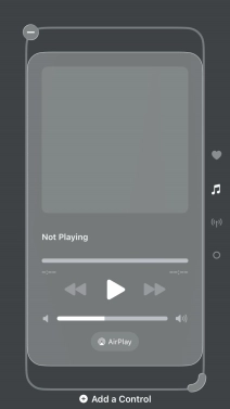 Press the remove icon on the required Control Centre page to remove it from Control Centre.
