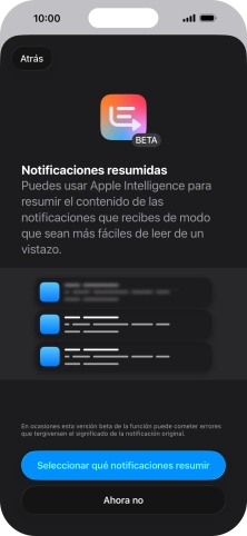 Si activas la función, sigue las indicaciones de la pantalla para seleccionar más ajustes.