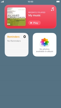 Press and hold the required Widget Stack.