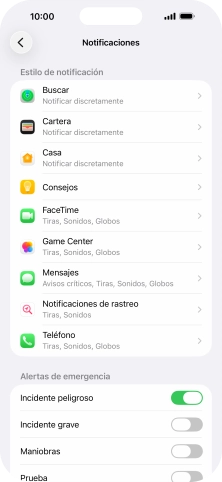 Pulsa la aplicación deseada.