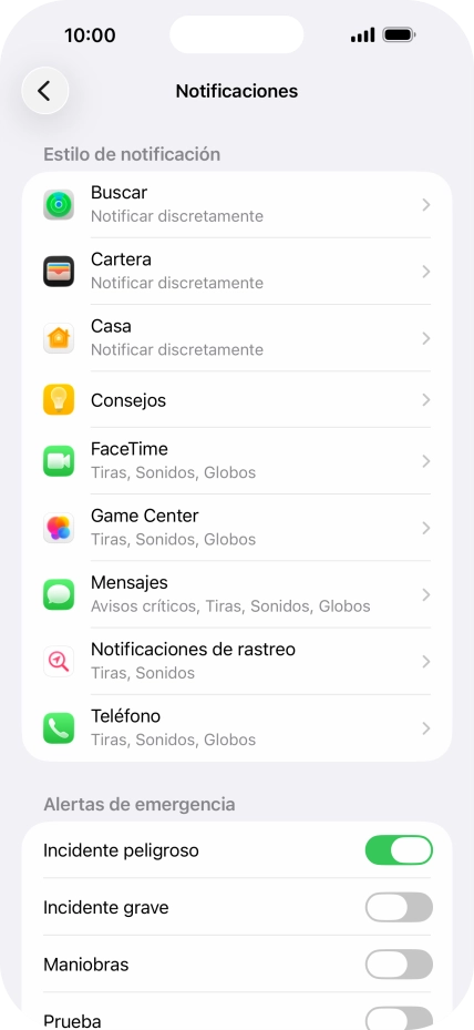 Pulsa la aplicación deseada.