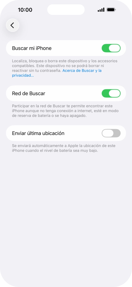 Pulsa el indicador junto a 