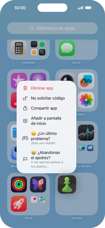 Pulsa No solicitar código.