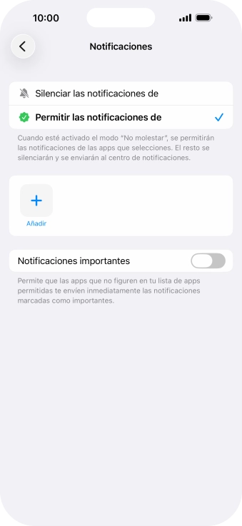 Pulsa el indicador junto a 