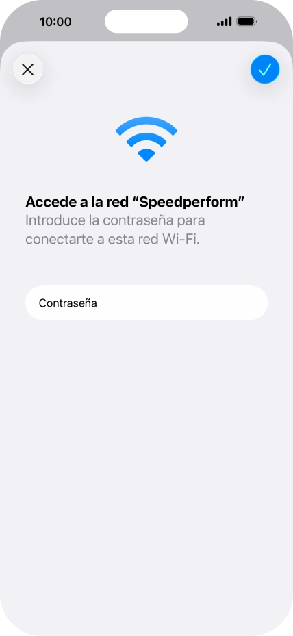 Pulsa el icono de aceptar.