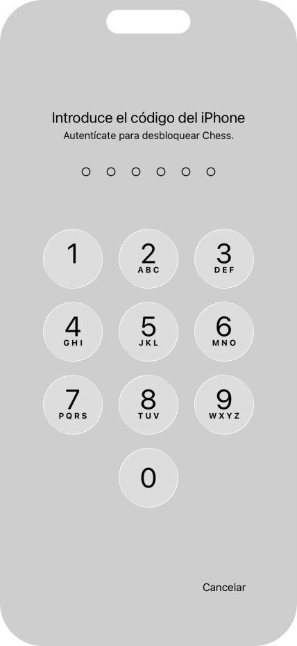Utiliza el código de seguridad que has creado. La app ya no está bloqueada.