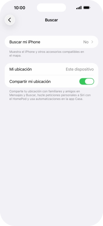 Pulsa Buscar mi iPhone.