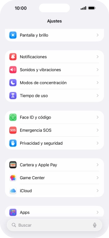 Pulsa Privacidad y seguridad.