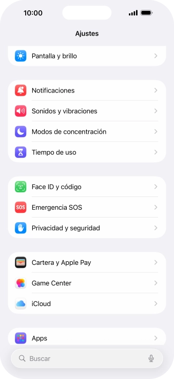 Pulsa Privacidad y seguridad.