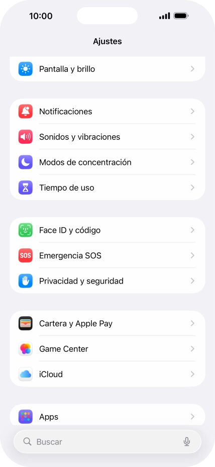 Pulsa Privacidad y seguridad.