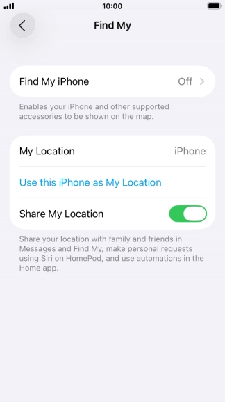 Press Find My iPhone.