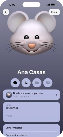 Desliza el dedo hacia arriba desde la parte inferior de la pantalla para terminar y volver a la pantalla de inicio.