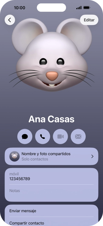 Desliza el dedo hacia arriba desde la parte inferior de la pantalla para terminar y volver a la pantalla de inicio.