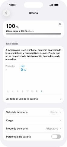Pulsa Modo de consumo.