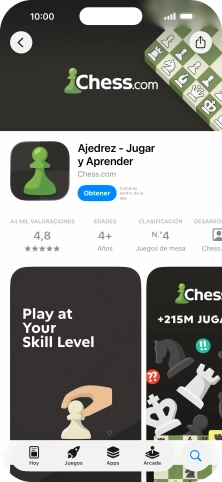 Pulsa Obtener y sigue las indicaciones de la pantalla para instalar la app.