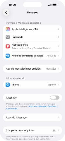 Pulsa el indicador junto a 