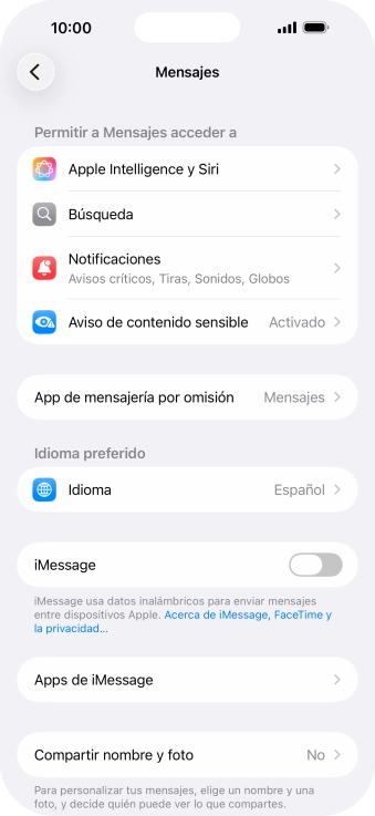 Pulsa el indicador junto a 