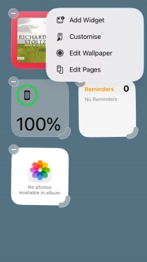 Press Add Widget.