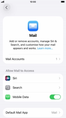 Press Default Account.