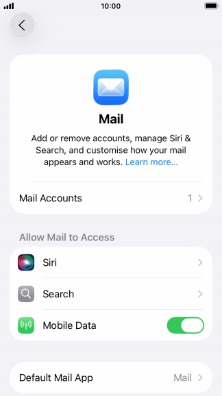 Press Default Account.