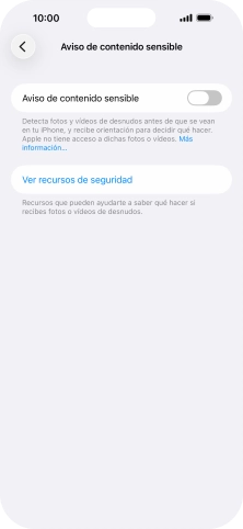 Pulsa el indicador junto a 