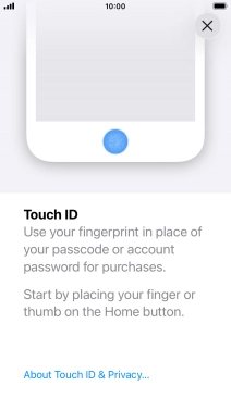 Follow the instructions on the screen to add your fingerprint.
