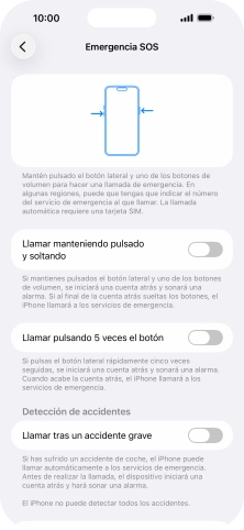 Pulsa el indicador junto a 