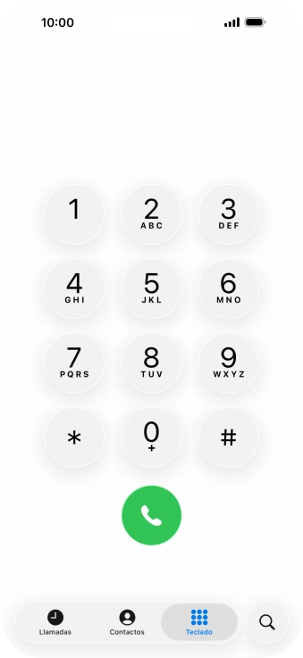 Introduce **21*+34600132000# y pulsa el icono de llamada.