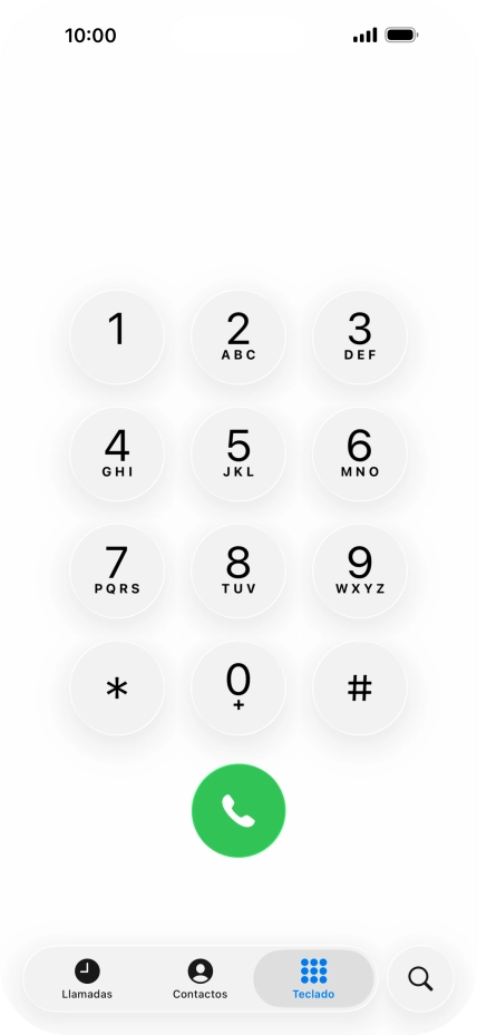 Introduce **21*+34600132000# y pulsa el icono de llamada.