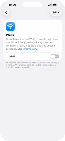 Pulsa el indicador junto a 