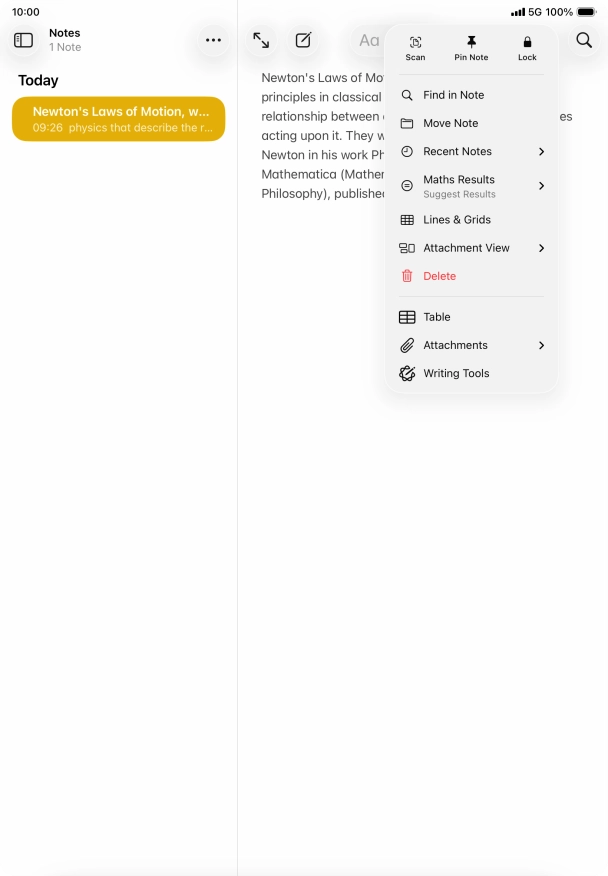 Press Writing Tools.
