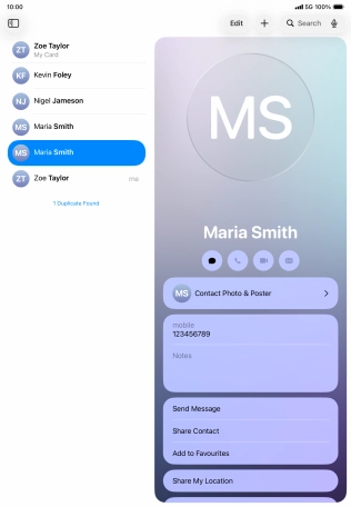 Slide your finger upwards starting from the bottom of the screen to return to the home screen.