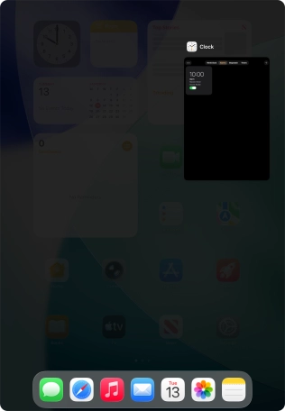 Slide upwards on the required application to end it.