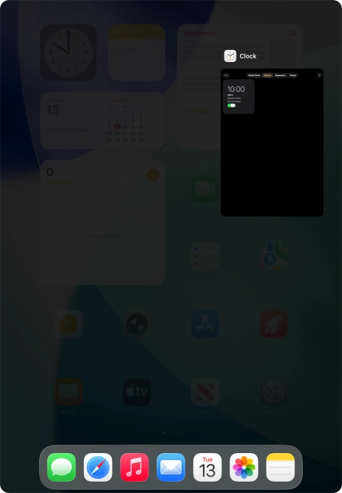 Slide upwards on the required application to end it.