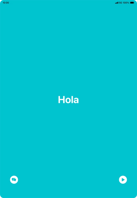 Press the split view icon to go back to display of both languages.