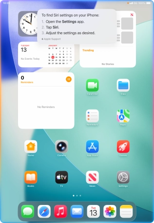 Ask questions about functions and settings on your tablet.